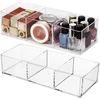 Skaidrus PVC kosmetikos organizatorius, 3 skyriai TP159
