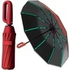 Skėtis raudonas automatinis ANTI-UV sulankstomas
