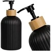 Skysto muilo dozatorius juodas PVC 500 ml