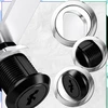 Spintelės užraktas juodas metalinis 20 mm, 2 raktai N171