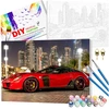 Tapyba pagal numerius su rėmu 40 x 50 cm „Raudona Auto Supercar“ TP12
