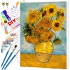 Tapyba pagal numerius su rėmu 40 x 50 cm „Saulėgrąžos“ TP2