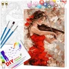 Tapyba pagal numerius su rėmu 40 x 50 cm „Skripininkė“ TP1