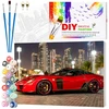 Tapyba pagal numerius su rėmu 40 x 50 cm „Raudona Auto Supercar“ TP12
