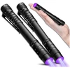 Bez Marki UV LED žibintuvėlis juodas aliuminis, 2 vnt. Z10