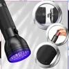 UV žibintuvėlis juodas aliuminis 51 LED 395 nm Z3