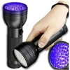 UV žibintuvėlis juodas aliuminis 51 LED 395 nm Z3