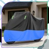Bez Marki Vandeniui atsparus XL uždangalas motociklui, motoroleriui ar dviračiui 230 × 90 × 125 cm (juoda–mėlyna)