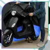 Bez Marki Vandeniui atsparus XL uždangalas motociklui, motoroleriui ar dviračiui 230 × 90 × 125 cm (juoda–mėlyna)