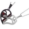 Vėrinys iš chirurginio plieno „BEST FRIENDS“ – širdis (2 vnt.)