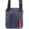 Vyriška mėlyna eko odos crossbody piniginė Pierre Cardin su reguliuojamu dirželiu