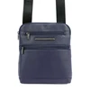 Vyriška mėlyna eko odos crossbody piniginė Pierre Cardin su reguliuojamu dirželiu