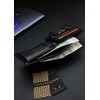 Vyriška natūralios odos piniginė Stevens Z07-325-R, RFID apsauga
