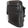 Vyriška odinė crossbody piniginė EL FORREST MB10-61/67, juoda, su auksinės spalvos detalėmis