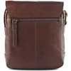 Vyriška odinė crossbody piniginė EL FORREST MB11-22, ruda, su auksinės spalvos detalėmis