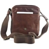 Vyriška odinė crossbody piniginė EL FORREST MB11-22, ruda, su auksinės spalvos detalėmis