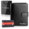 Vyriška odinė piniginė Pierre Cardin, juoda, RFID apsauga A623406