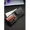 Vyriška odinė piniginė Pierre Cardin YS607, juoda, su RFID apsauga