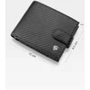 Vyriška odinė piniginė Stevens 325A Carbon, juoda