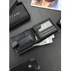 Vyriška odinė piniginė Stevens 325A Carbon, juoda