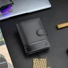 Vyriška odinė piniginė Stevens Carbon, juoda, su RFID apsauga 02-326A-R