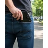 Vyriška odinė piniginė STEVENS su maišeliu, juoda, RFID apsauga Z03-326A