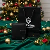Vyriška odinė piniginė STEVENS su maišeliu, juoda, RFID apsauga Z03-326A