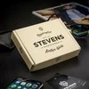 Vyriška piniginė Stevens klasikinės odos, juoda