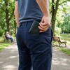 Vyriška plona odinė dokumentų ir kortelių piniginė STEVENS, juoda, RFID D40042