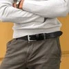 Vyriškas odinis diržas Stevens DI4 SLV