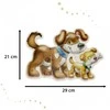 Castorland Dėlionė 22 vnt. - Gyvūnai su jaunikliais