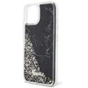 Apple iPhone 14 Guess dėklas Liquid Glitter Marble (GUHCP14SLCSGSGK) juodos spalvos