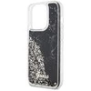 Apple iPhone 14 Pro Guess dėklas Liquid Glitter Marble (GUHCP14LLCSGSGK) juodos spalvos