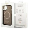 Guess GUHMP14XHTCMK Apple iPhone 14 Pro Max 6,7″ juodos spalvos kietas dėklas Gold Outline Translucent MagSafe
