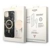 Apple iPhone 14 Plus Guess dėklas Marble MagSafe + Belaidis Įkroviklis (GUBPP14LHMEACSK) juodos spalvos