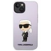 Dėklas Karl Lagerfeld KLHCP14MSNCHBCP IPHONE 14 PLUS / 15 PLUS 6.7 "HARDCASE Rožinis / Rožinis SILICONE CHOUPETTE