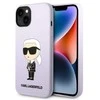 Dėklas Karl Lagerfeld KLHCP14MSNCHBCP IPHONE 14 PLUS / 15 PLUS 6.7 "HARDCASE Rožinis / Rožinis SILICONE CHOUPETTE