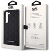 Karl Lagerfeld KLHCS23MSAKLHPK S23+ S916 kietas dėklas juodos spalvos Saffiano Mono Metal Logo
