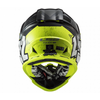 LS2 VAIKIŠKAS KROSINIS ŠALMAS MX437 FAST EVO MINI CRUSHER JUODA GELTONA