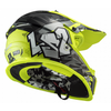 LS2 VAIKIŠKAS KROSINIS ŠALMAS MX437 FAST EVO MINI CRUSHER JUODA GELTONA