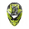 LS2 VAIKIŠKAS KROSINIS ŠALMAS MX437 FAST EVO MINI CRUSHER JUODA GELTONA