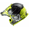 LS2 VAIKIŠKAS KROSINIS ŠALMAS MX437 FAST EVO MINI CRUSHER JUODA GELTONA