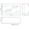 Mediclinics KG0020B – vienkartinių pirštinių laikiklis, juodas