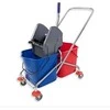 Mopatex Dviejų talpų valytojos vežimėlis Cisne ECO Rilsan, 2x25L