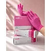 Rožinės nitrilo pirštinės ZARYS easyCare Nitrile Rožinė, 3.5g (100vnt.) - S