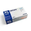 Santex Latex vienkartinės latekso pirštinės, baltos, 5g (100vnt.) - S