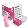 Santex Nitriflex Rose vienkartinės nitrilo pirštinės, rausvos, 3.5g (100vnt.) - M - 1pak.x100vnt.
