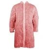 Vienkartinis chalatas PP su lipdukais 25g, raudonas - XXXL