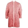 Vienkartinis chalatas PP su lipdukais 25g, raudonas - XXXL