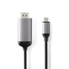 USB kabelis Minix USB-C - HDMI 1,8 m Juodas (UMNP00068)